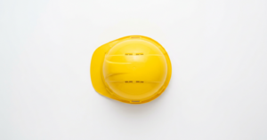 Yellow hard hat for One-Time Close Conventional construction loan in NH